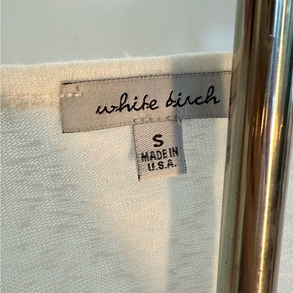 White Birch Boho Patchwork Sleeve Top Size Small/Check out the Sleeves So COOL - Picture 3 of 6